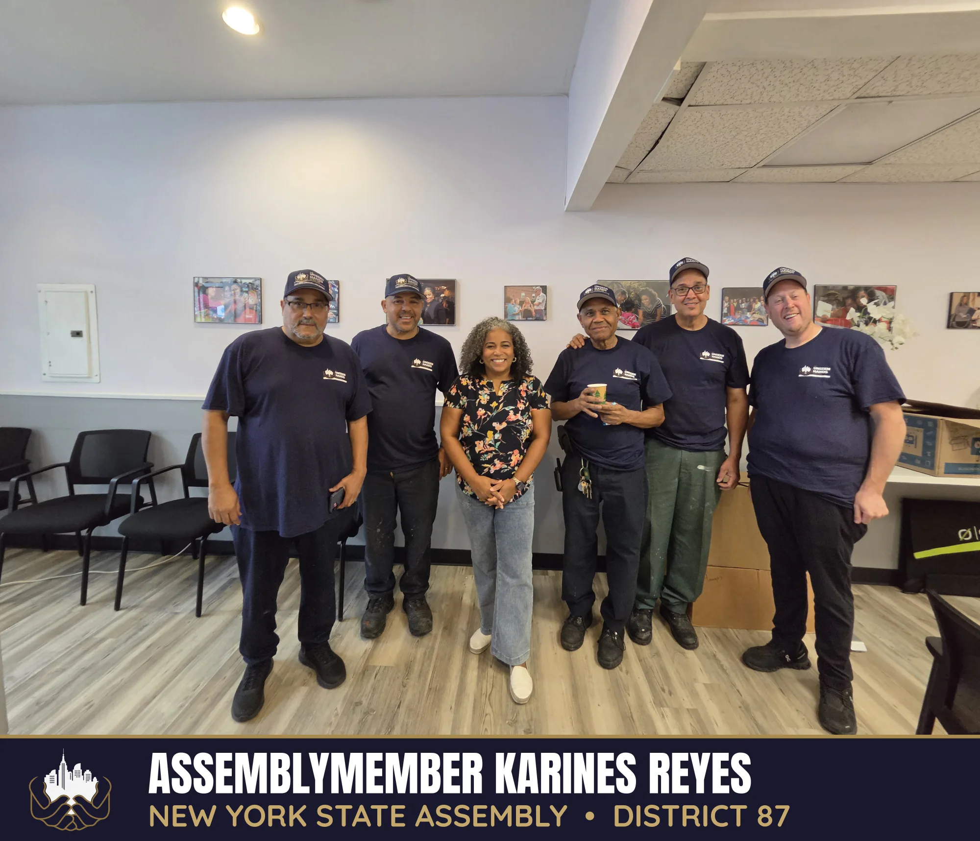 Unseen Hands Ambassadors with Assemblymember Karines Reyes at her district office